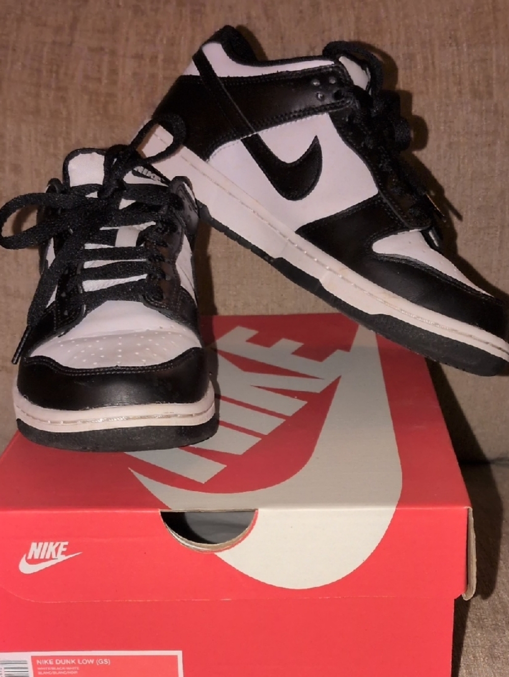 Nike Black and White Low-Top Dunks